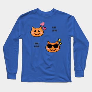Cool Cat Love Long Sleeve T-Shirt